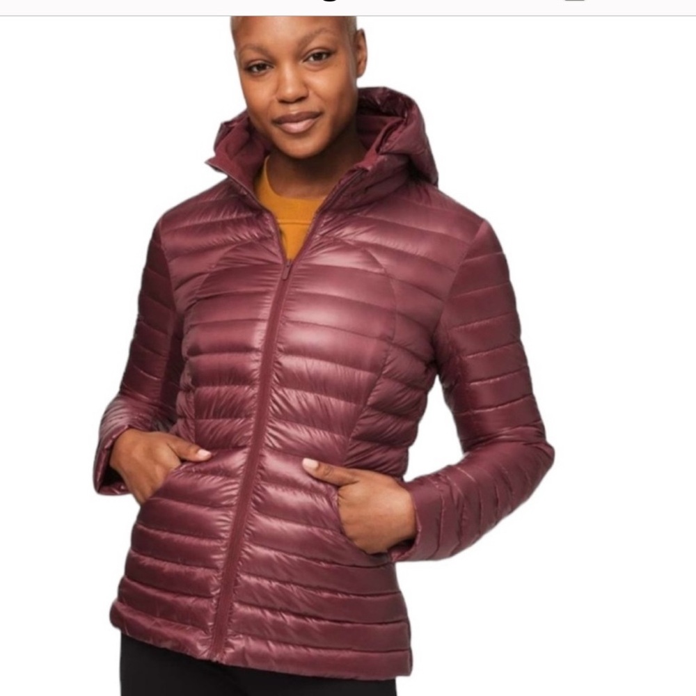 Lululemon Pack It Down Jacket Maroon Plum size 8